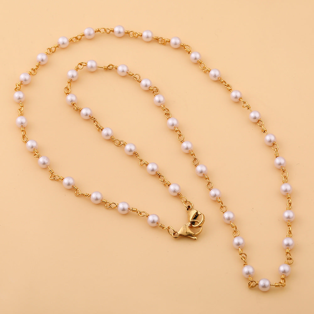 Cadena De Gafas De Cuello Colgante Love Pearl al por mayor